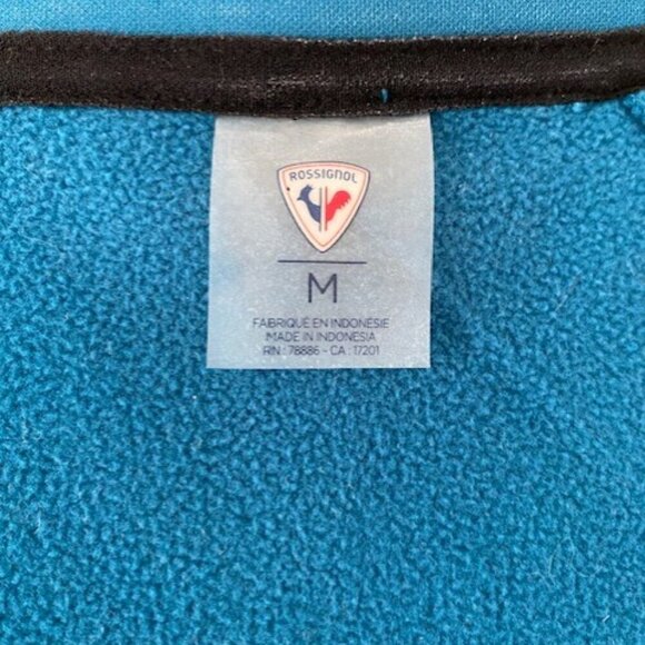 ROSSIGNOL Baltic Blue Full Zip Fleece Jacket Coat Medium - Picture 11 of 14